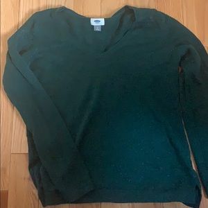 Old Navy sparkly green sweater size M